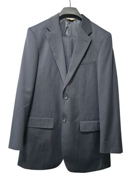Luca Rossi Classic Men's Charcoal Pinstripe Suit Jacket Taglia Italia 39L 33W